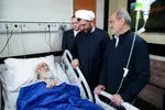رئیس جمهور از آیت‌الله العظمی نوری همدانی عیادت کرد
