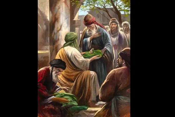 رونمایی از نقاشی جدید حسن روح‌الامین برای امام رضا(ع)