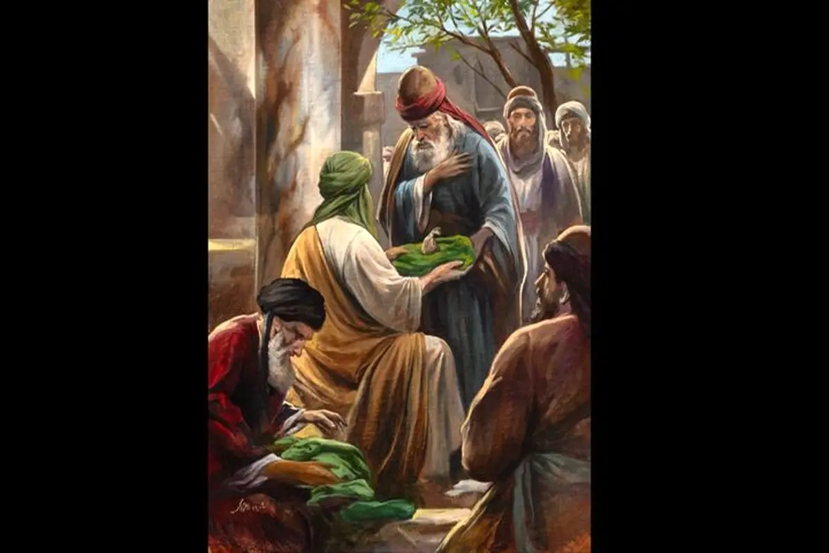 رونمایی از نقاشی جدید حسن روحالامین برای امام رضا(ع)