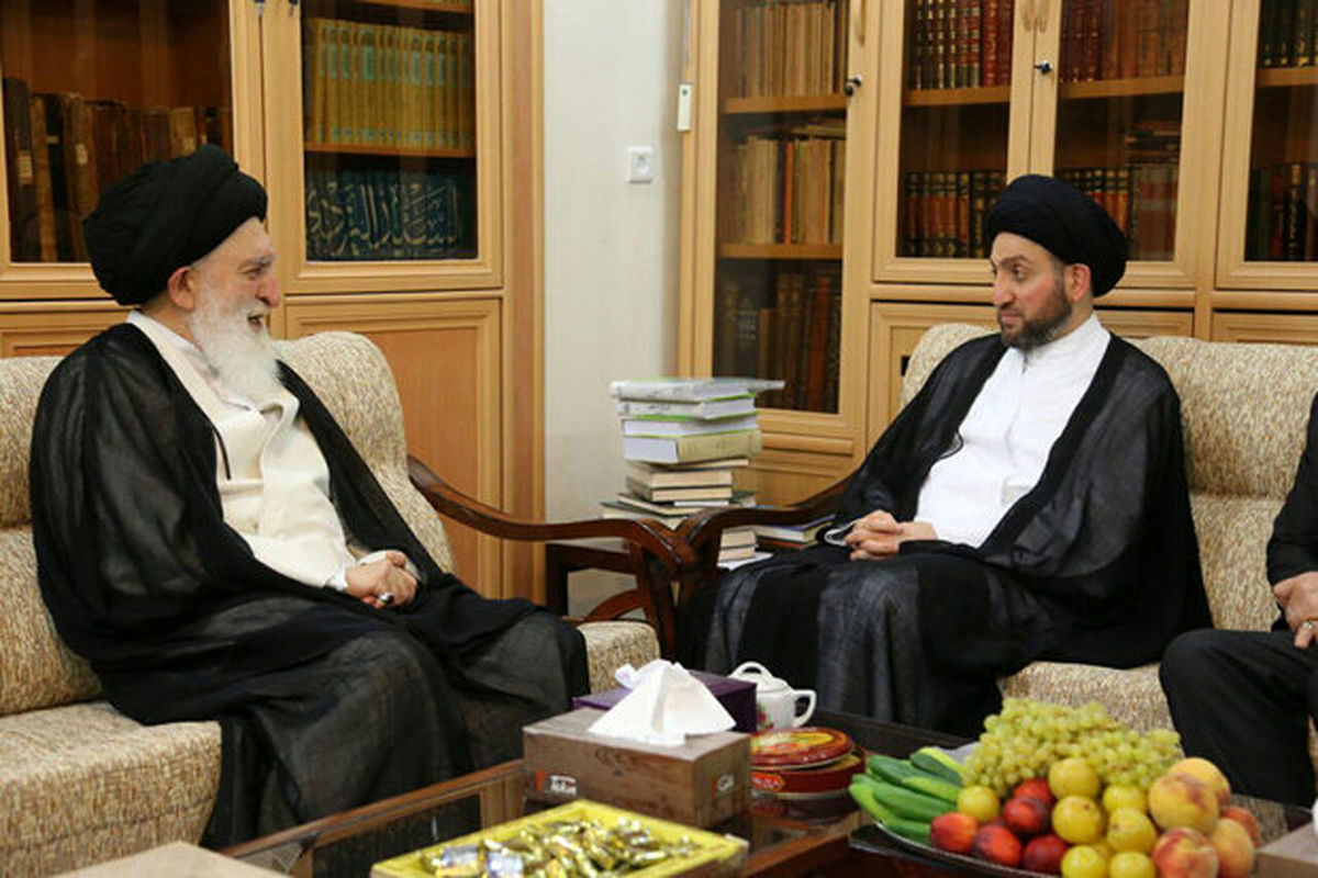 رئیس مجلس اعلای اسلامی عراق با آیت الله علوی بروجردی دیدار کرد