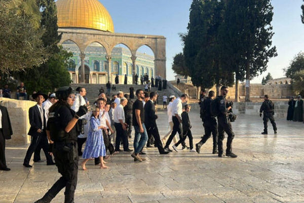۴۵۶ شهرک‌نشین به مسجدالاقصی یورش بردند