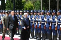 رئیس‌ جمهور آذربایجان از روحانی رسما استقبال کرد