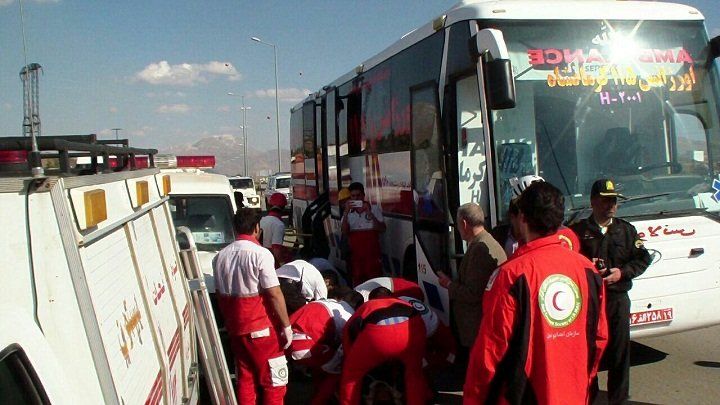 ۶ تن از اتباع ترکیه در تصادف مینی‌بوس با اتوبوس کشته شدند