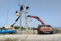 توسعه شبکه برق در روستاهای کریان و کهتک میناب