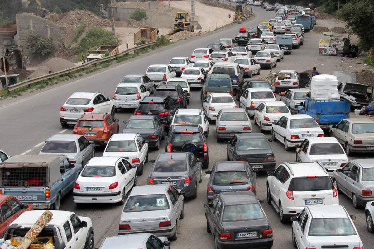 ترافیک سنگین در جاده‌های خروجی گیلان/ ورود 395 هزار خودرو به گیلان در تعطیلات عید فطر
