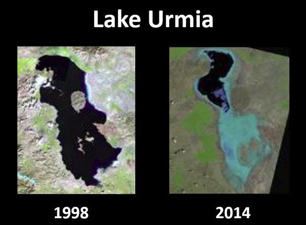 تذکر به وزیر آموزش و پرورش  در پی حذف دریاچه‌ ارومیه از کتاب درسی