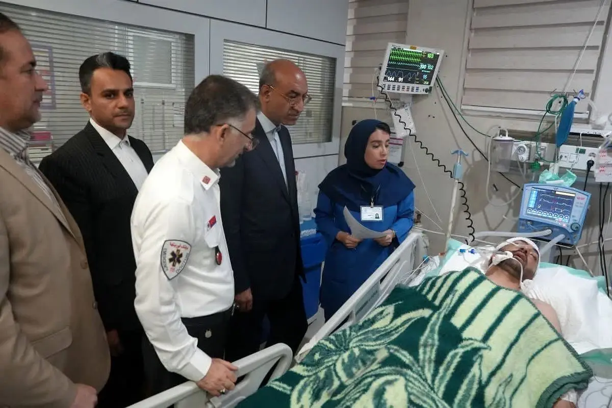 عیادت استاندار کرمانشاه از مجروحین حمله جنایتکارانه رژیم صهیونیستی