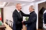 پزشکیان و الهام علی اف در حاشیه اجلاس اکو گفت‌وگو کردند