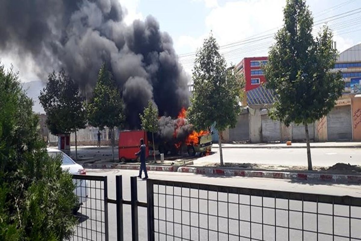 انفجار مرگبار یک اتوبوس در کابل افغانستان