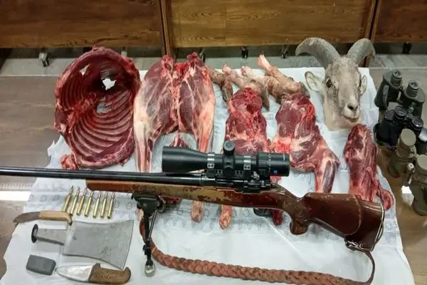 دستگیری ۲ شکارچی غیرمجاز در آبدانان