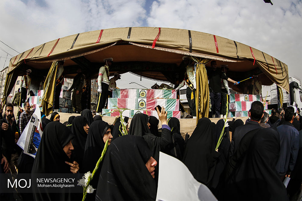 مراسم تشییع پیکر 54 شهید دفاع مقدس نیروی انتظامی (1)