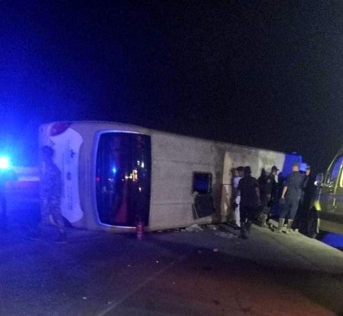 Bus crash in Egypt left 46 injured