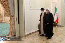 روحانی به دیدار آیت الله رئیسی، رییس‌جمهور منتخب رفت
