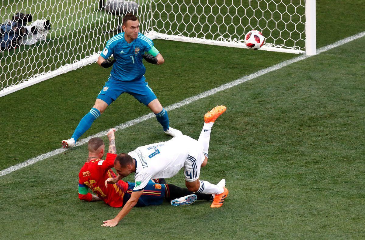 تساوی بازی اسپانیا و روسیه در نیمه نخست