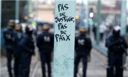 برگزاری تظاهرات در اعتراض به خشونت‌های پلیسی در روئن فرانسه/3 نفر دستگیر شدند