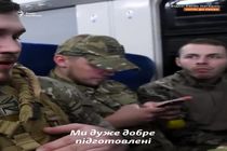 فیلم ورود اولین گروه داوطلبان انگلیسی به اوکراین