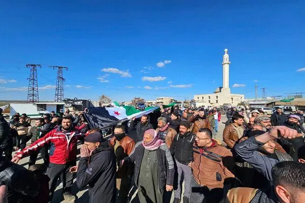 دمشق صحنه تظاهرات گسترده علیه جنایات اسرائیل در بیت‌جن شد