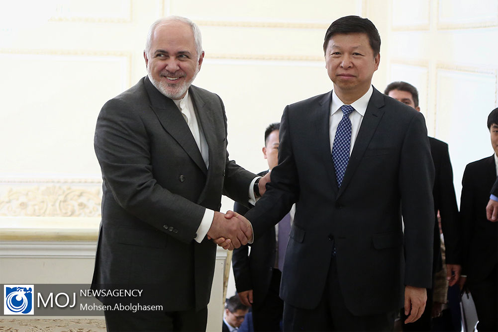 دیدار وزیر امور بین‌الملل حزب کمونیست چین با ظریف