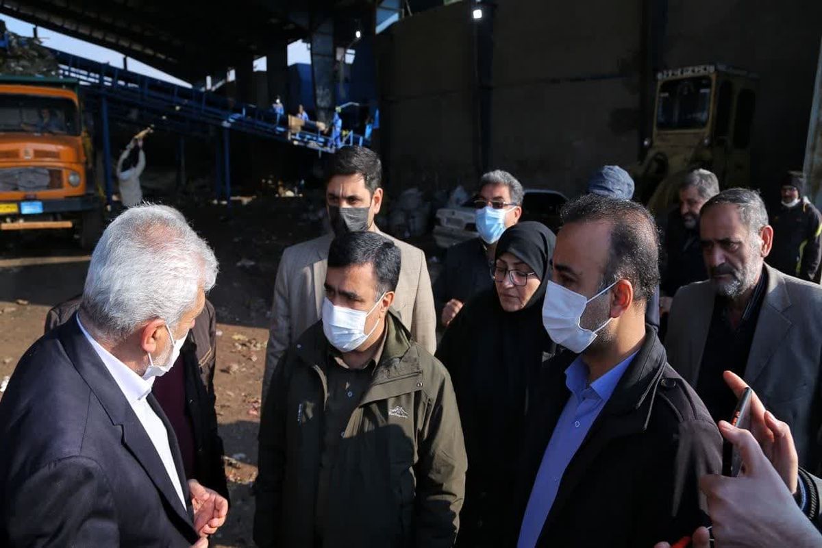 بازدید رییس سازمان حفاظت محیط زیست از سایت پسماند قزوین