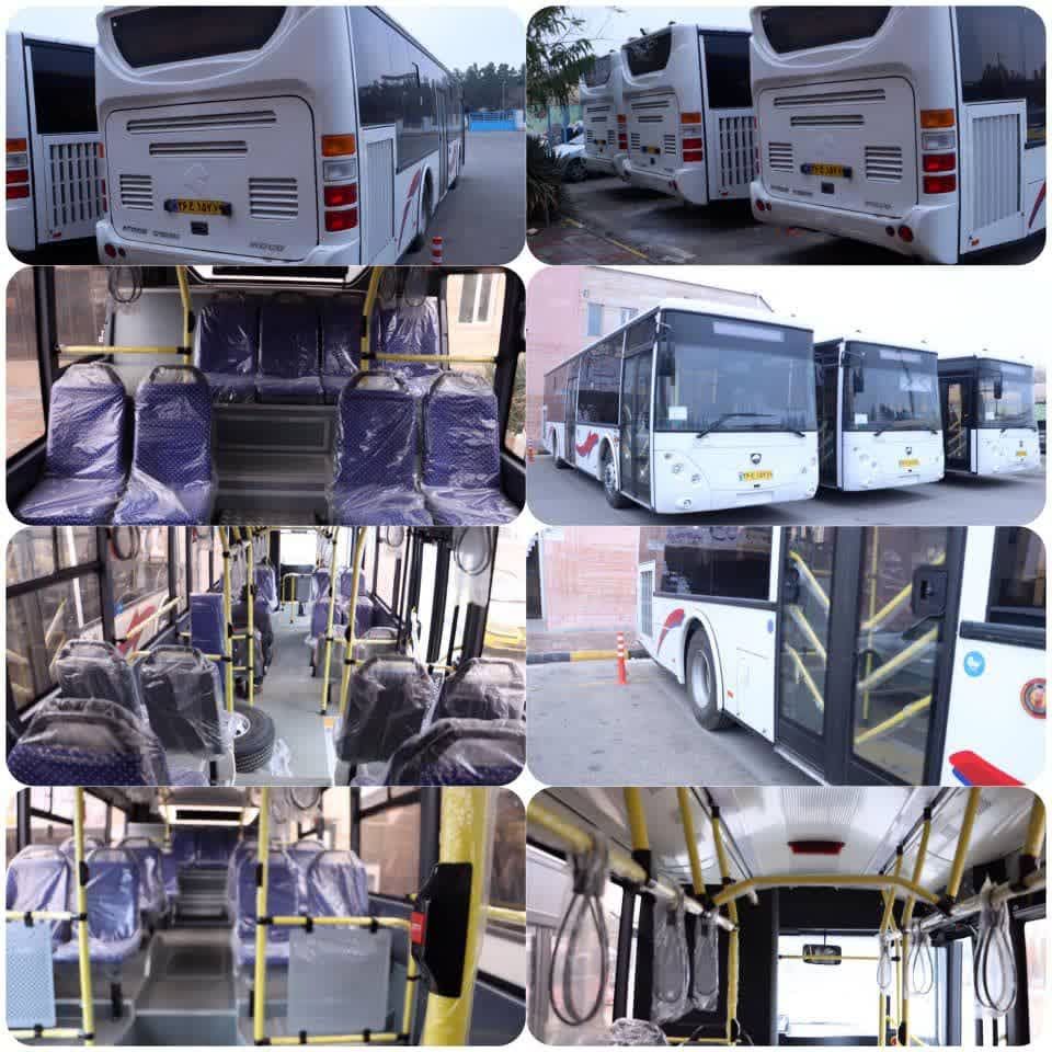 اضافه شدن ۳ دستگاه اتوبوس جدید آتروس به ناوگان سازمان حمل و نقل همگانی محمدیه
