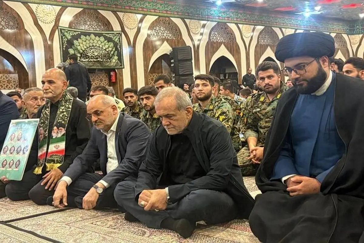 رئیس جمهور در آیین گرامیداشت شهدای اقتدار پلیس در جنگ ۱۲ روزه خور یافت