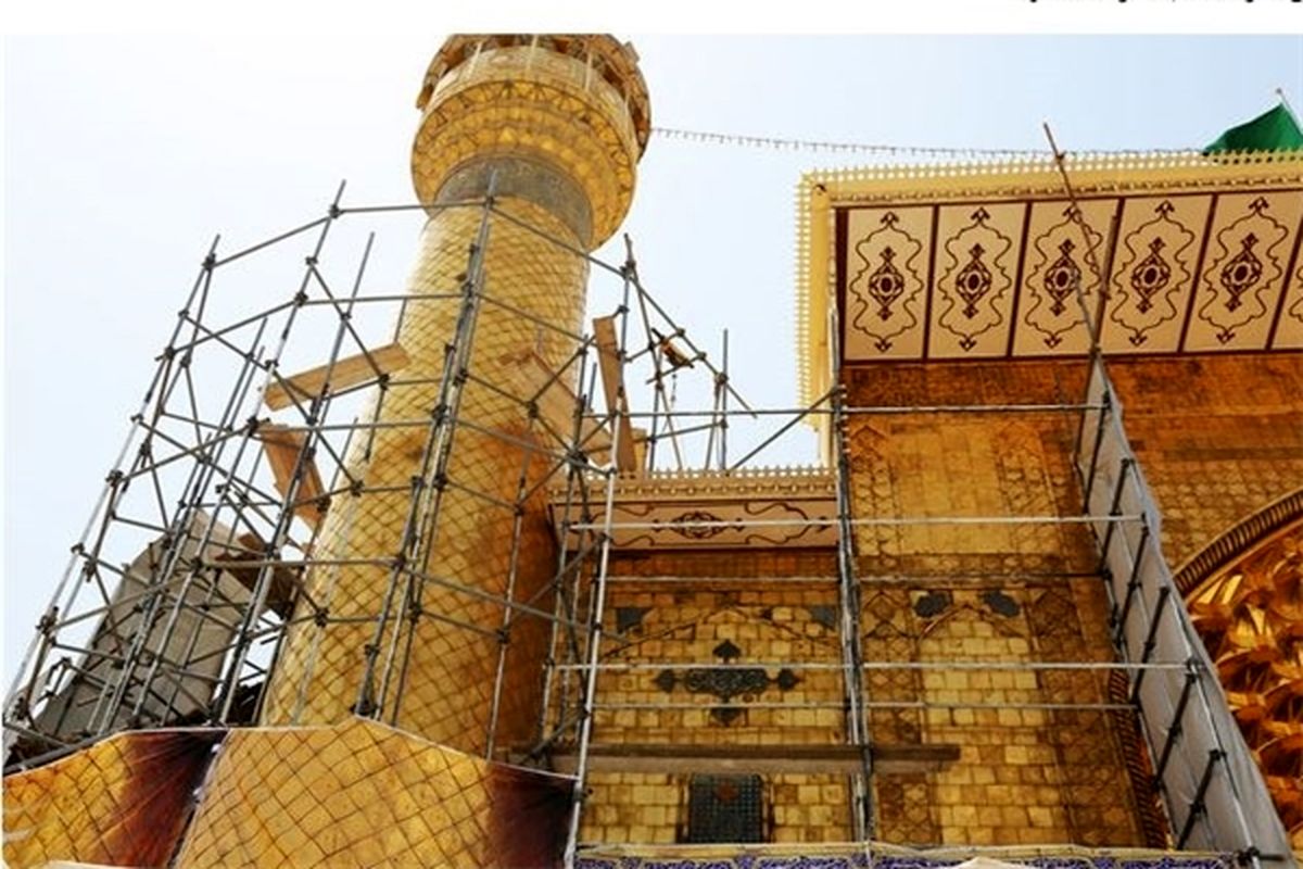اتمام بازسازی ایوان نجف در تابستان ۱۴۰۱ توسط ایرانی ها