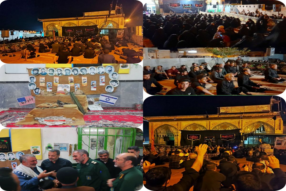 برگزاری مراسم گرامیداشت شهدای گمنام و ۲۰ شهید در حسین آباد شهرستان آران و بیدگل