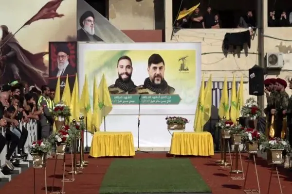 پیکر محافظ شخصی شهید سید حسن نصرالله تشییع شد