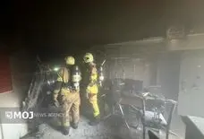 حریق در ستارخان/ نجات 12 نفر و سقوط جوان از طبقه چهارم