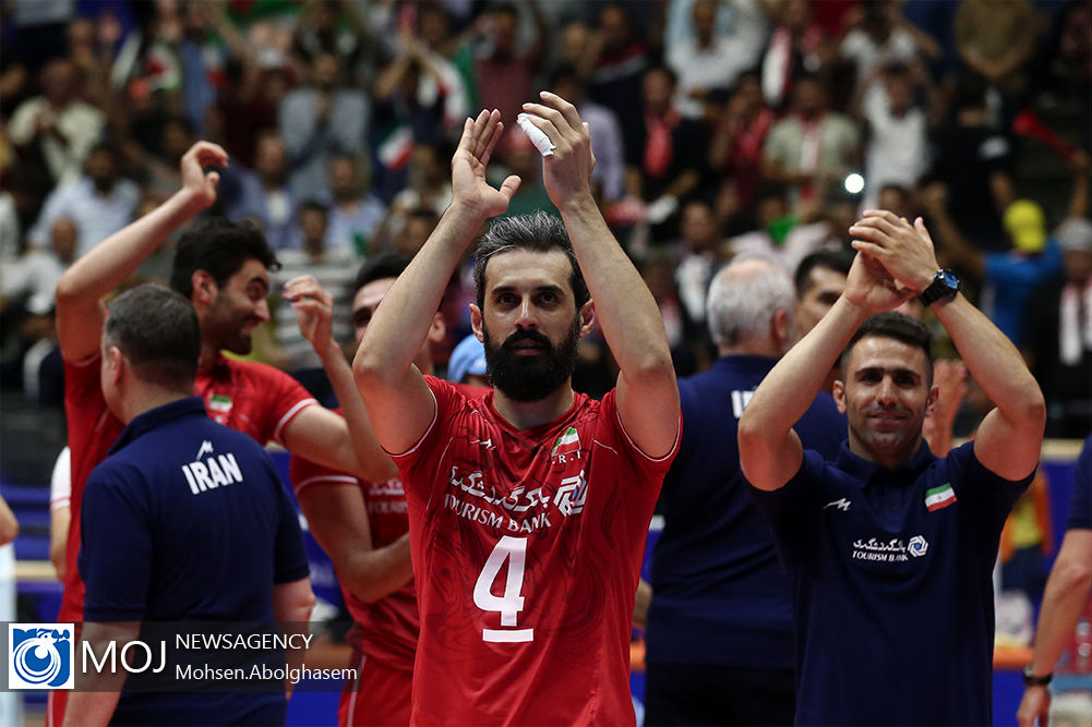 دیدار تیم های ملی والیبال ایران و کانادا