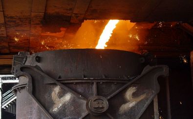 کسب رکورد تولید چدن مذاب در ذوب آهن اصفهان