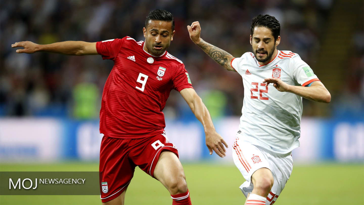 جام جهانی فوتبال - دیدار تیم های ایران و اسپانیا