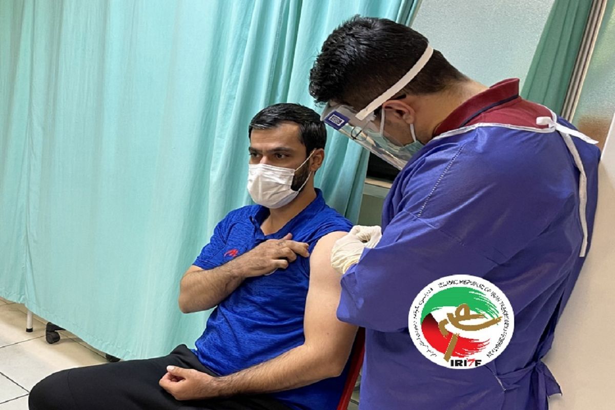 ملی پوشان پاراتکواندوی کشورمان ظهر امروز واکسن کووید ۱۹ را تزریق کردند