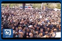 پیکر مطهر شهید جمهور در خیل عظیم مردم خراسان جنوبی + فیلم