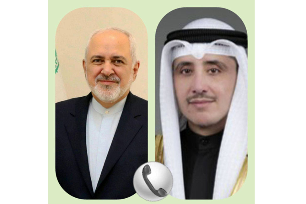گفتگوی تلفنی وزرای امور خارجه ایران و کویت