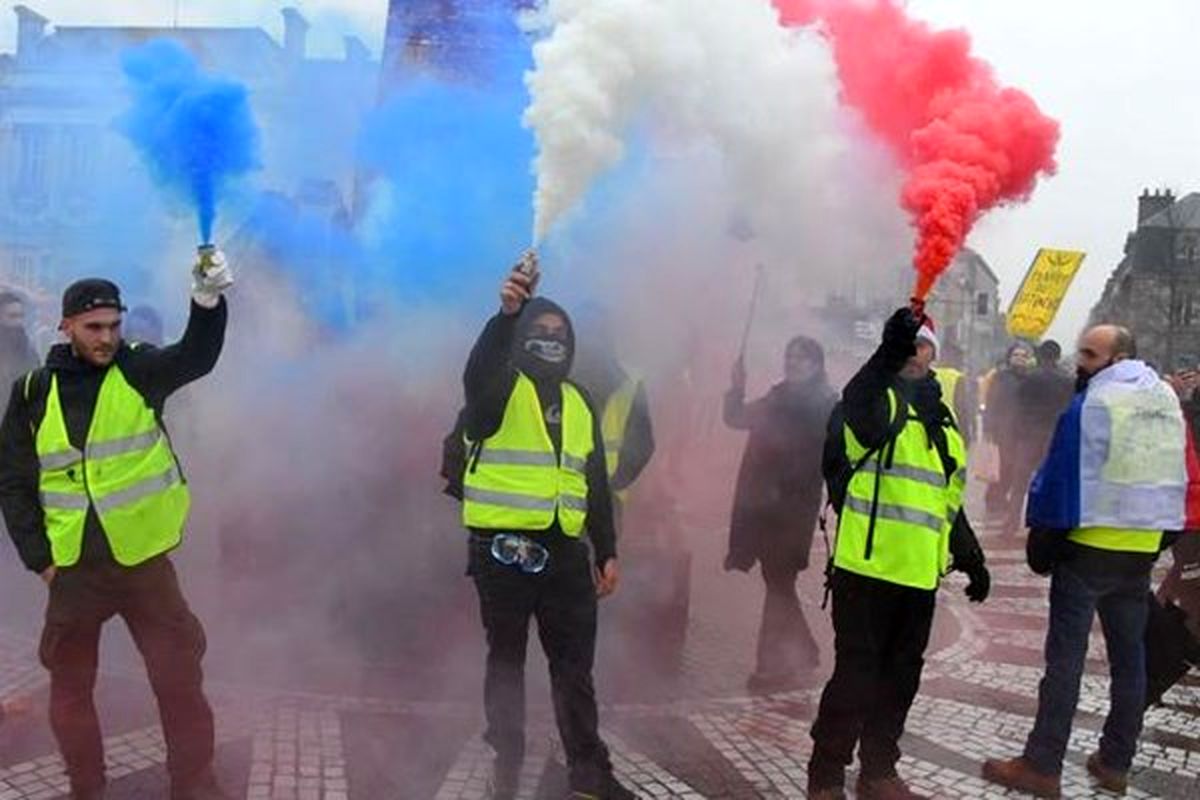 بیست و دومین شنبه اعتراض جلیقه زردها در فرانسه آغاز شد
