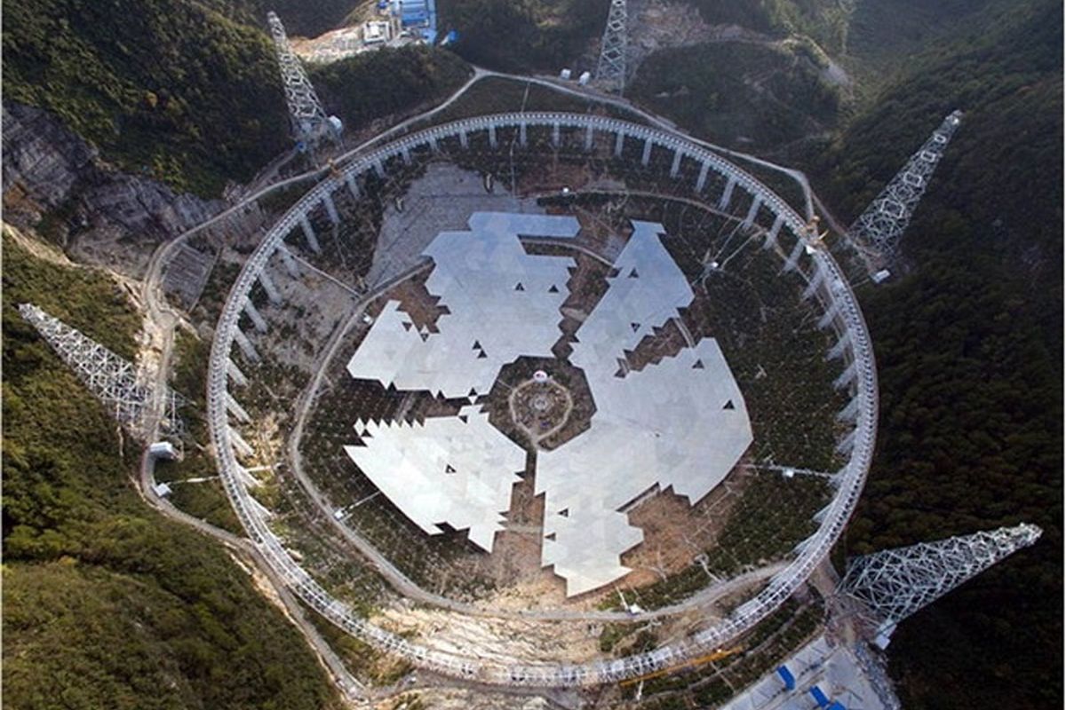 بزرگ ترین رادیو تلسکوپ جهان در چین ساخته شد + تصاویر