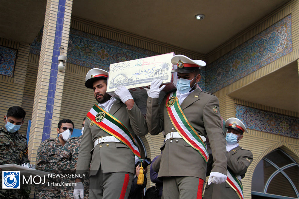 تشییع پیکر  ۲ شهید گمنام در دانشگاه فرهنگیان کردستان