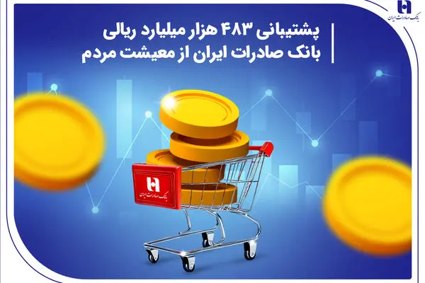 پشتیبانی 483 هزار میلیارد ریالی بانک صادرات ایران از معیشت مردم