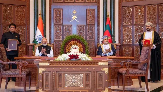 عمان و هند شراکت اقتصادی جامع امضا کردند