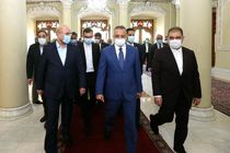دیدار نخست وزیر عراق با قالیباف در پارلمان 