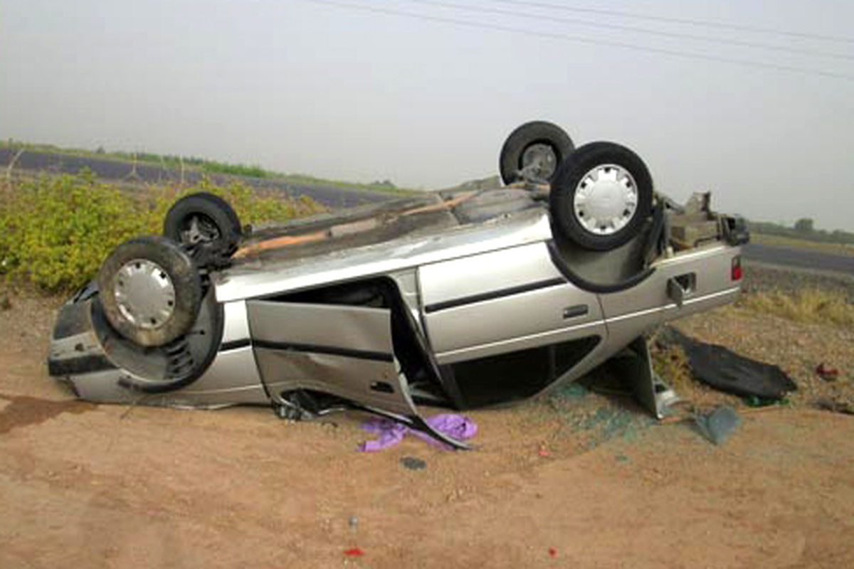 3 کشته دراثر واژگونی یک سواری پژو 405 در اردستان