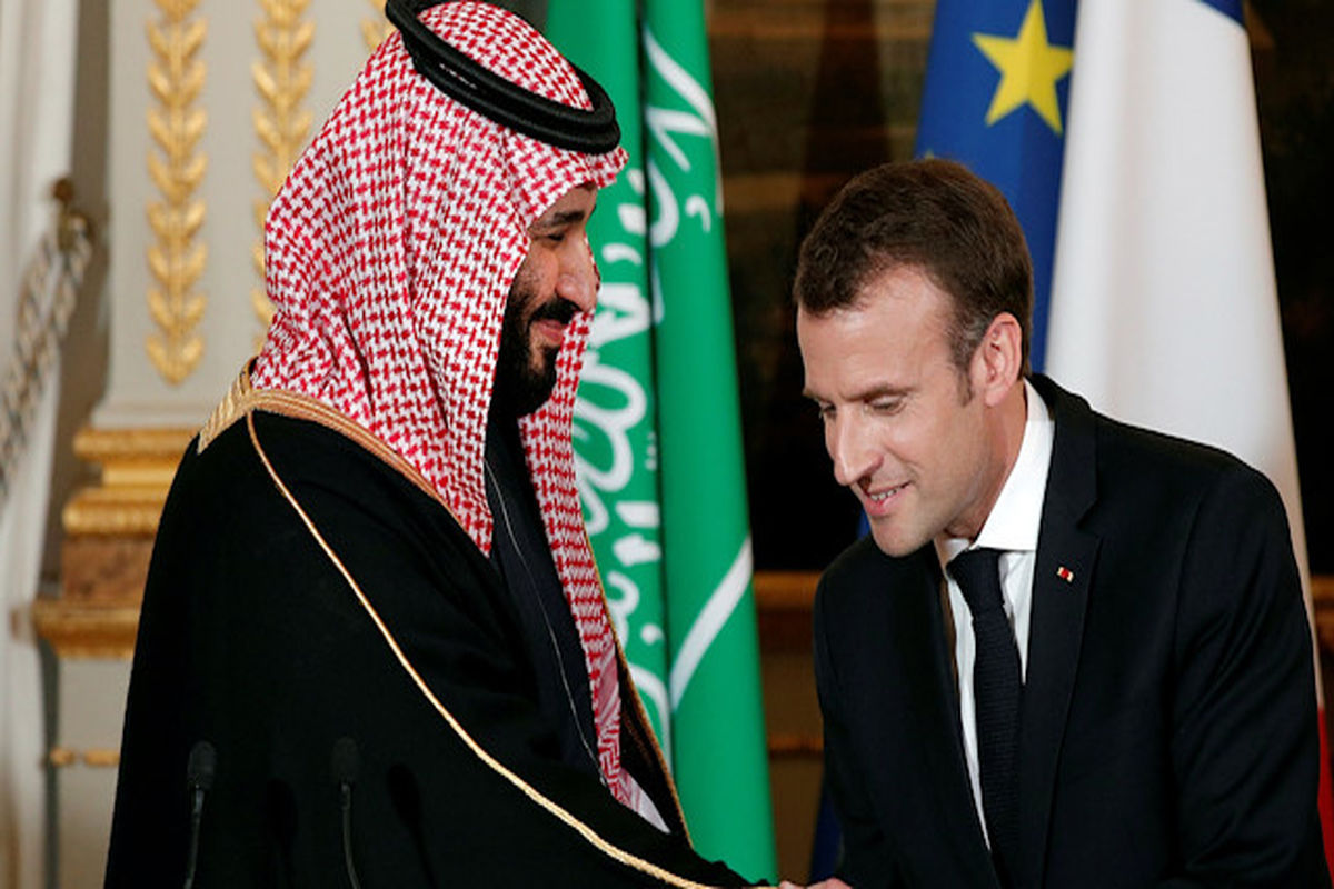 رایزنی ولیعهد عربستان و رئیس جمهور فرانسه در مورد مسائل منطقه ای