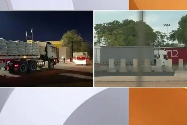 ورود ۴۰۰ کامیون کمک های بشردوستانه از گذرگاه رفح به غزه آغاز شد