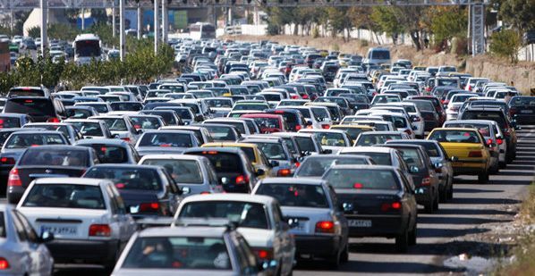 ترافیک سنگین‌‌ در ورودی کلانشهر تهران