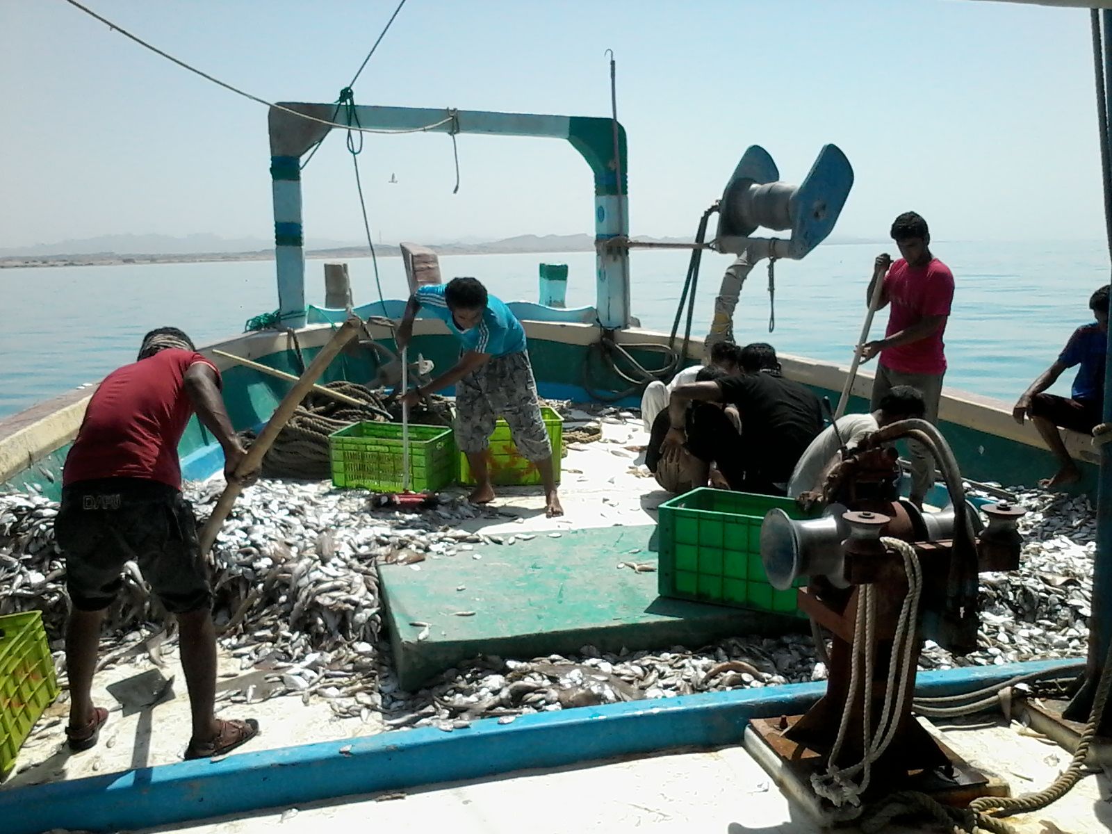 بازگشت لنج های صیادی آب های دور به ساحل جاسک