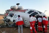 اولین تصویر از محل سقوط بالگرد هلال احمر در اشترانکوه لرستان + فیلم