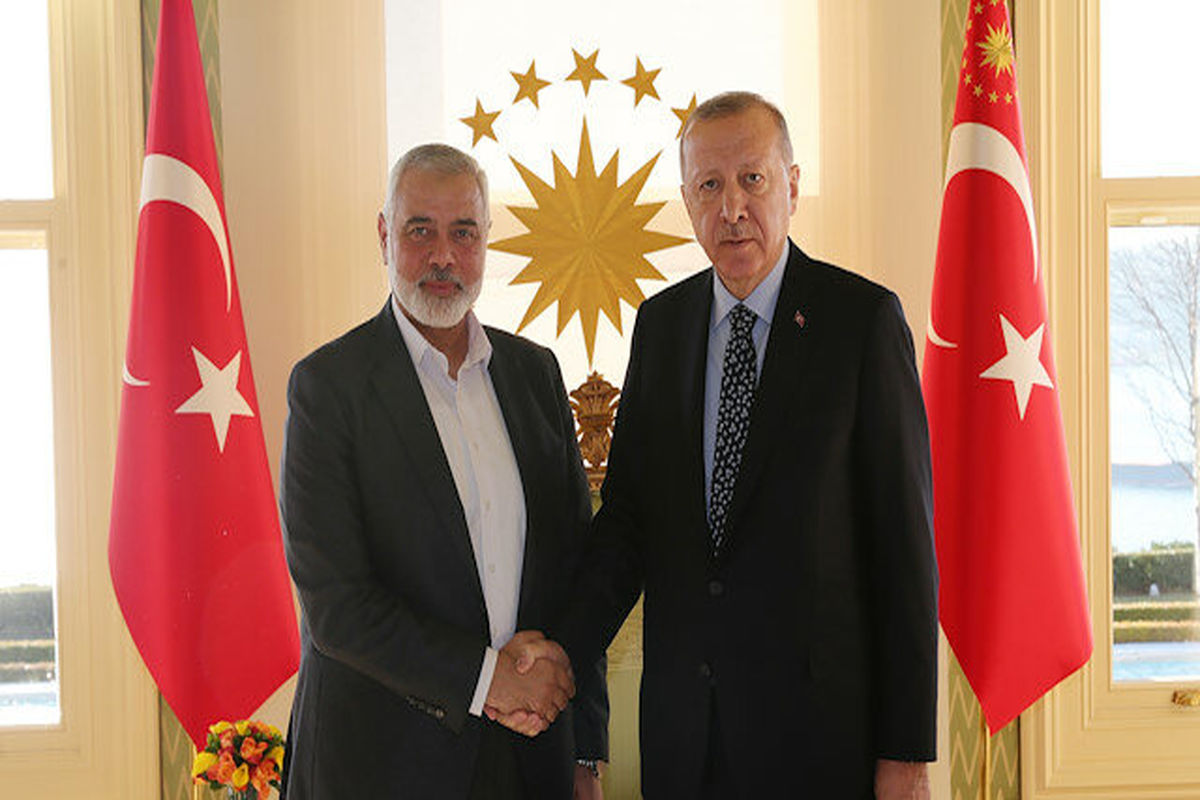 اردوغان با رئیس دفتر سیاسی حماس دیدار کرد
