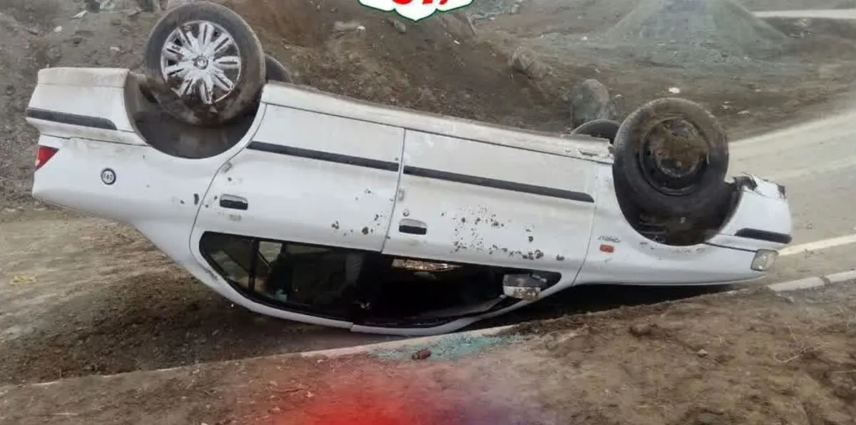 واژگونی سواری سمند با یک کشته و یک مصدوم