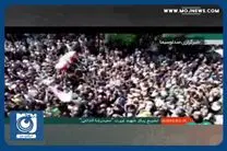 مراسم تشییع پیکر شهید غیرت حمیدرضا الداغی + فیلم